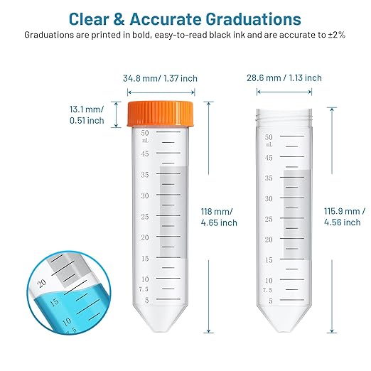 50mL Conical Centrifuge Tubes